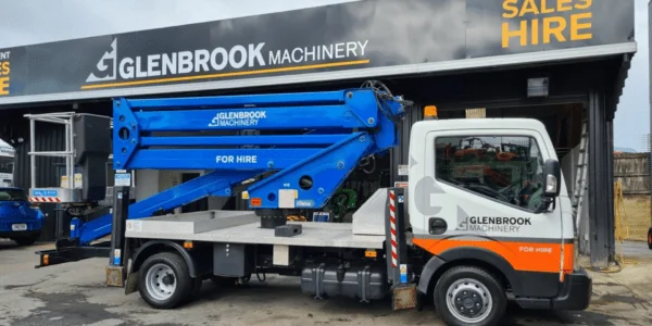 Ute-mounted cherry picker at Glenbrook Machinery