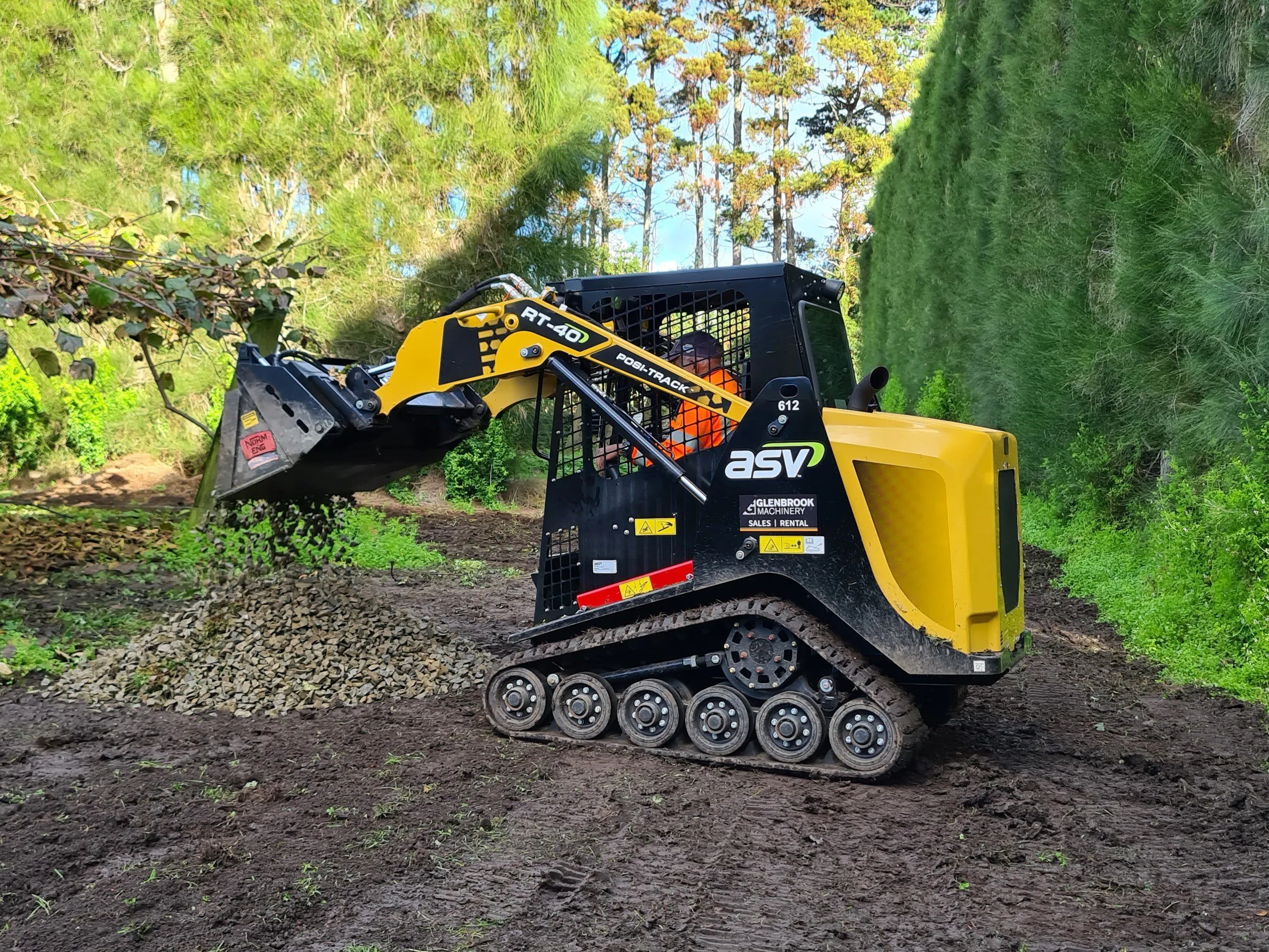 Winter construction equipment